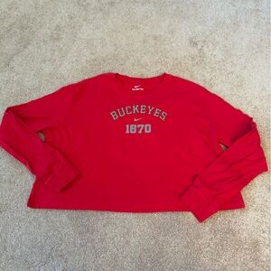Ohio State Nike long sleeve crop